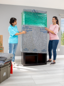 Furniture pads in use