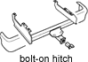 Diagram of a properly mounted hitch