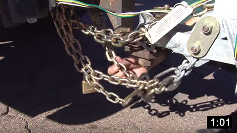 Image of How to Lock a U-Haul Trailer to the Tow Vehicle  picture