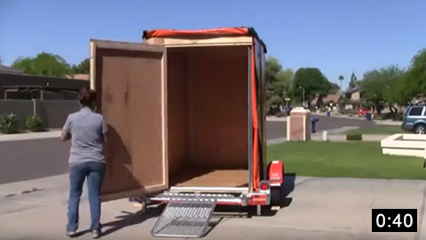 Image of How to Lower U-Box® Trailer Ramp and Prepare for Loading  picture