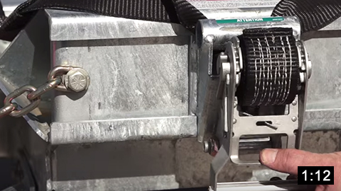 Image of How to Operate Ratchet Straps on a U-Haul Tow Dolly or Auto Transport  picture