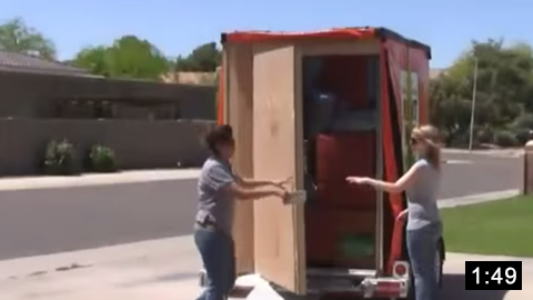 Image of Securing and Reconnecting the U-Box® Portable Storage Container Trailer to a Tow Vehicle  picture