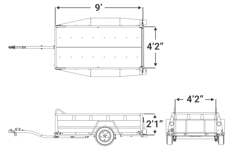 5' x 8' Utility Trailer