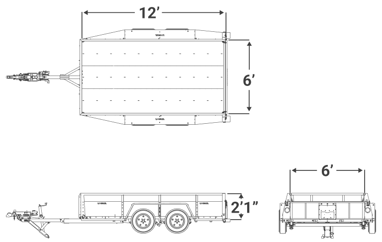 6' x 12' Utility Trailer