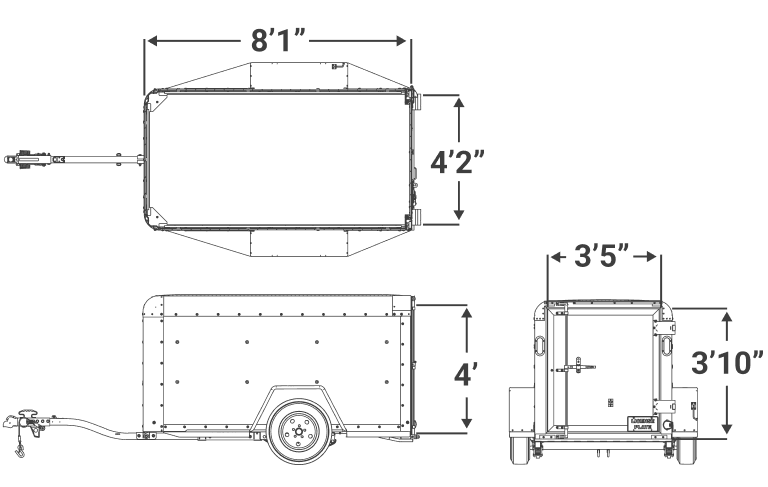 4' x 8' Cargo Trailer