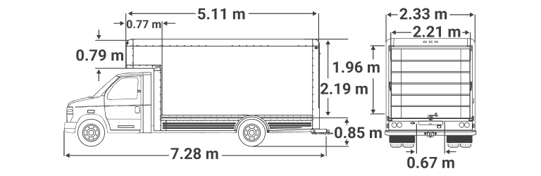 Camion de 17 pi