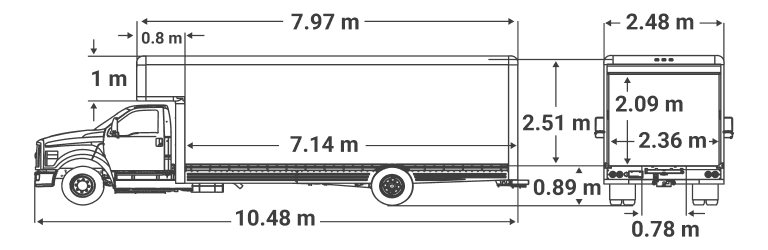 Camion de 26 pi