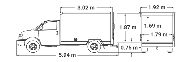Camion de 10 pi