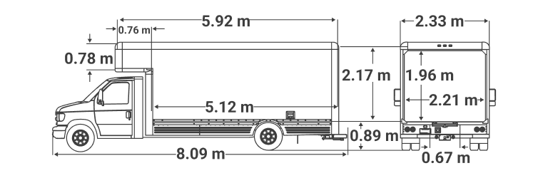 Camion de 20 pi