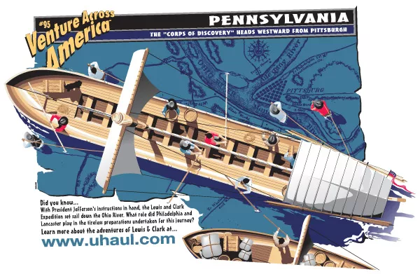 The "Corps of Discovery" Heads Westward from Pittsburgh
