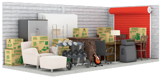 Example storage unit layout