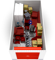 Digital rendering of a large U-Haul storage unit